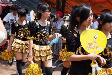 simsearch:855-06313347,k - Parade, part of the Bun festival procession performing at Cheung Chau, Hong Kong Stock Photo - Rights-Managed, Code: 855-06313257