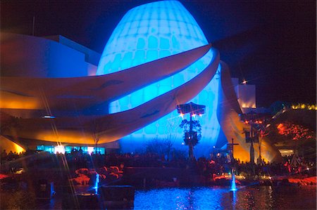 entertainment and amusement park - The Grand Aquarium at night, Ocean Park, Hong Kong Stock Photo - Rights-Managed, Code: 855-06313881