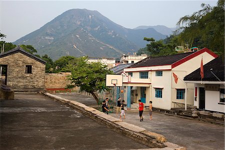 School at Tung Chung Fort, Tung Chung, Hong Kong Stock Photo - Rights-Managed, Code: 855-06339094