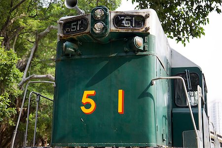 rail travel - The retired Sir Alexander diesel locomotive exhibited at Hong Kong Railway Museum, Taipo, Hong Kong Stock Photo - Rights-Managed, Code: 855-06339297