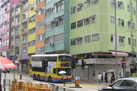 Residentail buildings on Queens Road East, Wanchai, Hong Kong Stock Photo - Rights-Managed, Code: 855-06339474