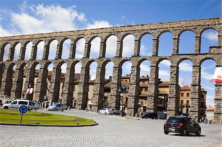 simsearch:855-08420585,k - The Roman aqueduct, Segovia, Castile-Leon, Spain, Europe Stock Photo - Rights-Managed, Code: 855-08420582