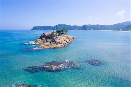 A beach at Seaside resort of Uradome Coast,  Sea of Japan, Iwami-cho, Tottori Prefecture, Japan Stock Photo - Rights-Managed, Code: 855-08420773