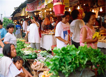 pictures of people in the market in the philippines - Wet food market, Manila, Philippines Stock Photo - Rights-Managed, Code: 855-02986040