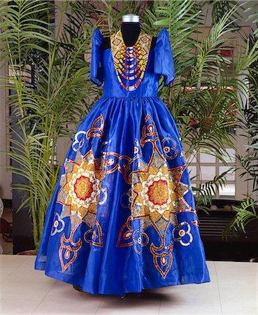 photos of philippine dress clothes - Filipiniana costume Stock Photo - Rights-Managed, Code: 855-02987236