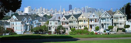 simsearch:841-06031845,k - Victorian House, alamo Square, San Francisco Stock Photo - Rights-Managed, Code: 855-02988165