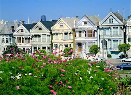 simsearch:841-06031845,k - Victorian House, alamo Square, San Francisco Stock Photo - Rights-Managed, Code: 855-02988162