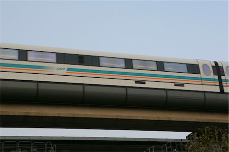 Maglev train, Shanghai Stock Photo - Rights-Managed, Code: 855-02988464