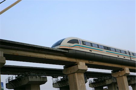 Maglev train, Shanghai Stock Photo - Rights-Managed, Code: 855-02988461