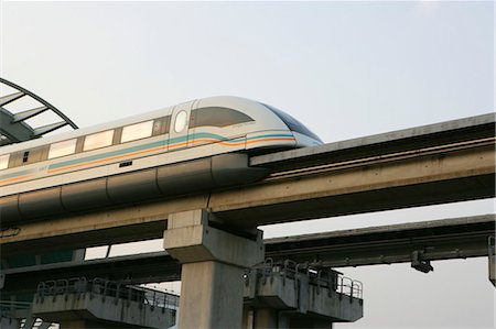 Maglev train, Shanghai Stock Photo - Rights-Managed, Code: 855-02988463
