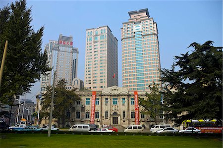 dalian - Postal administration bureau of Dalian in front of skyscrapers in Dalian,China,Dalian China Stock Photo - Rights-Managed, Code: 855-03024187