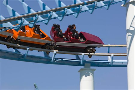 people riding roller coasters - The Dragon roller coaster,Ocean Park,Hong Kong Stock Photo - Rights-Managed, Code: 855-03024268