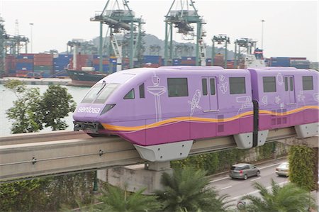 Monorail running on Sentosa Gateway,S Stock Photo - Rights-Managed, Code: 855-03025087
