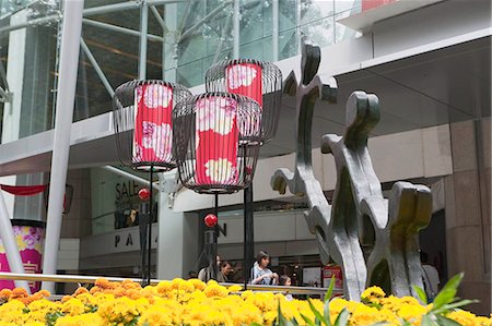 simsearch:855-03025107,k - Lantern decorations at the front of Paragon department store,Orchard Road,Singapore Foto de stock - Con derechos protegidos, Código: 855-03025122