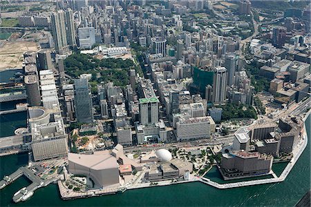 Aerial view over Tsim Sha Tsui,Hong Kong Stock Photo - Rights-Managed, Code: 855-03026713