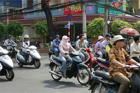 simsearch:855-02987805,k - People on motobike in street of Ho Chi Minh,Vietnam Stock Photo - Rights-Managed, Code: 855-03021895