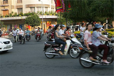 simsearch:855-02987805,k - People on motobike in street of Ho Chi Minh,Vietnam Stock Photo - Rights-Managed, Code: 855-03021917