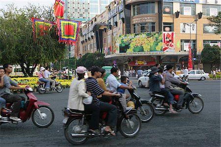 simsearch:855-02987805,k - People on motorbike on Le Loi St.,Ho Chi Minh city,Vietnam Stock Photo - Rights-Managed, Code: 855-03021913