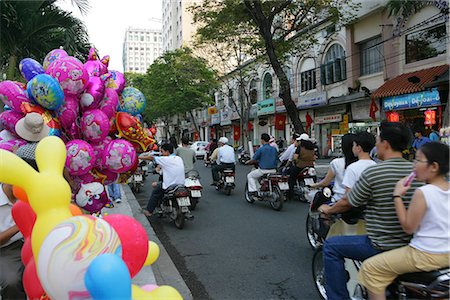 simsearch:855-02987805,k - People on motobike in street of Ho Chi Minh,Vietnam Stock Photo - Rights-Managed, Code: 855-03021926