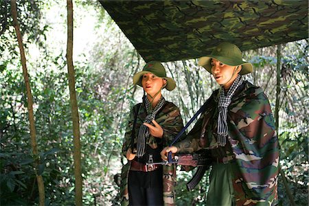 simsearch:855-02987109,k - Wax statues of milita during the war at Cu Chi Tunnel,Cu Chi,Vietnam Foto de stock - Con derechos protegidos, Código: 855-03022128