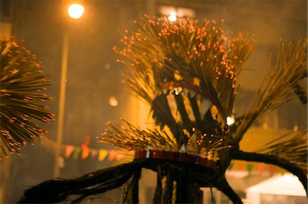 Fire dragon dance held on Mid Autumn Festival at Tai Hang,Hong Kong Stock Photo - Rights-Managed, Code: 855-03023734