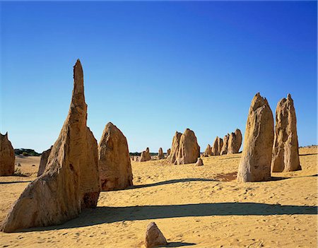 pinnacles desert - Pinnacles Desert, Nambung National Park, Western Australia, Australia Foto de stock - Con derechos protegidos, Código: 855-03255260