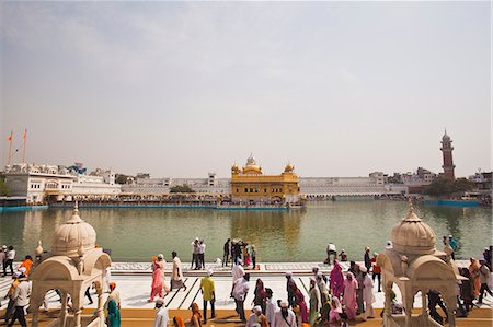 simsearch:400-06071678,k - Devotees at a temple, Golden Temple, Amritsar, Punjab, India Stock Photo - Rights-Managed, Code: 857-06721553