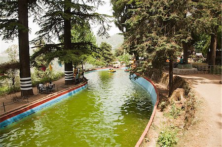 Artificial canal at Company Bagh in Mussoorie, Uttarakhand, India Stock Photo - Rights-Managed, Code: 857-06721627