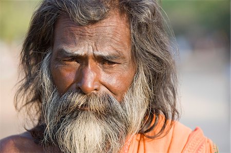 Portrait of a sadhu, Hampi, Karnataka, India Stock Photo - Rights-Managed, Code: 857-03192815