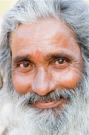 Portrait of a sadhu, Hampi, Karnataka, India Stock Photo - Rights-Managed, Code: 857-03192812