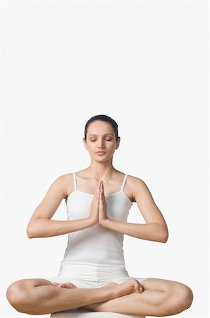 Woman practicing yoga Stock Photo - Rights-Managed, Code: 857-03554037