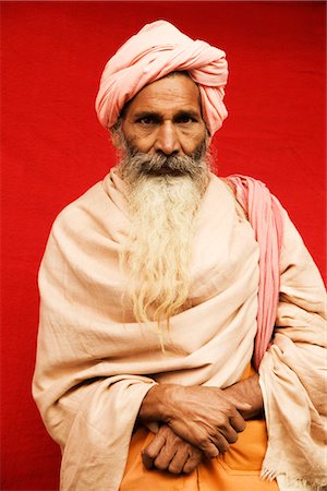 Close-up of a sadhu Stock Photo - Rights-Managed, Code: 857-03553542