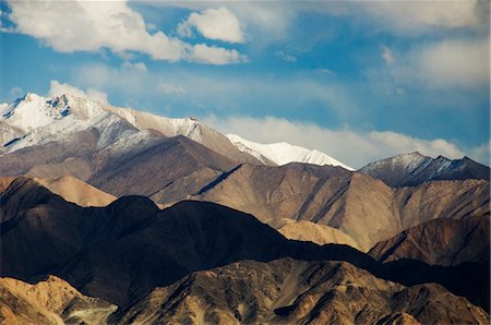 Panoramic view of mountain ranges, Himalayas, Ladakh, Jammu and Kashmir, India Stock Photo - Rights-Managed, Code: 857-03553713