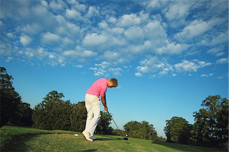 Golfer Playing Golf Stock Photo - Rights-Managed, Code: 858-05799334