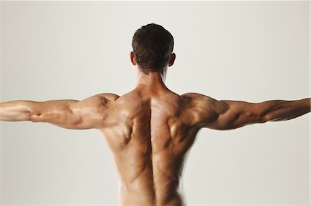 spinal cord of a male - Body Builder Stock Photo - Rights-Managed, Code: 858-06617666