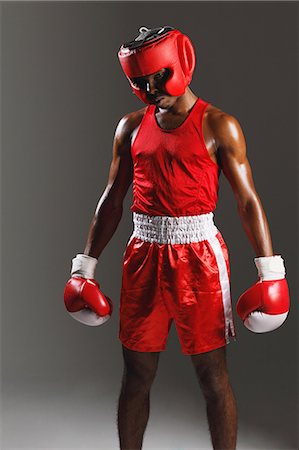 red call box - Man Practicing Boxing Stock Photo - Rights-Managed, Code: 858-06617808
