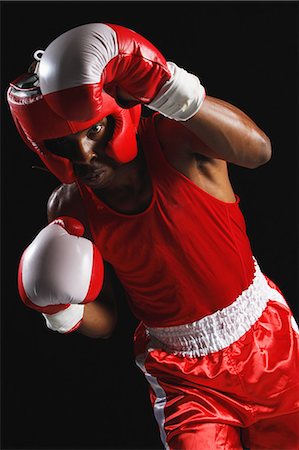 red call box - Man Practicing Boxing Stock Photo - Rights-Managed, Code: 858-06617803