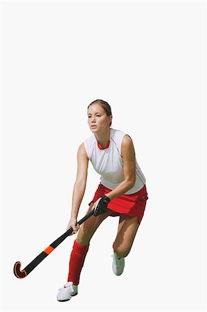 sports and hockey - Female Hockey Player Stock Photo - Rights-Managed, Code: 858-06756033