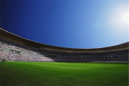 stadium and above - Football Ground Stock Photo - Rights-Managed, Code: 858-06756186