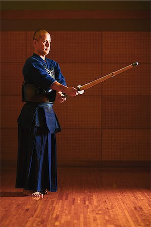 simsearch:622-08519684,k - Japanese kendo athlete Stock Photo - Rights-Managed, Code: 858-08421589