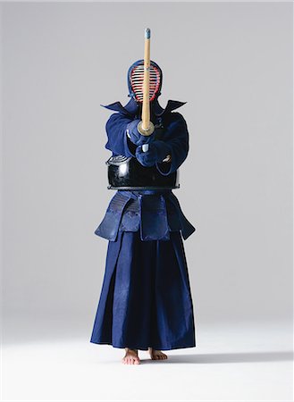 simsearch:622-08519684,k - Japanese kendo athlete Stock Photo - Rights-Managed, Code: 858-08421597