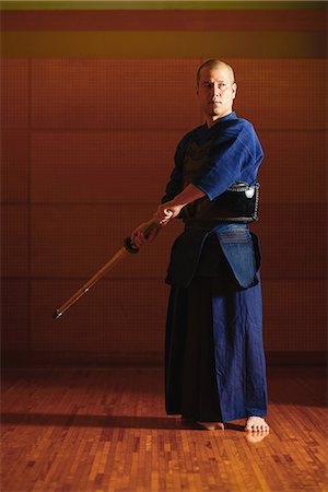 simsearch:622-08519684,k - Japanese kendo athlete Stock Photo - Rights-Managed, Code: 858-08421590