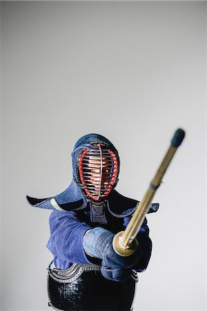 simsearch:622-08519684,k - Japanese kendo athlete Stock Photo - Rights-Managed, Code: 858-08421601