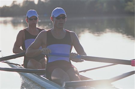 rowing at sunset - Sports Stock Photo - Rights-Managed, Code: 858-03046223