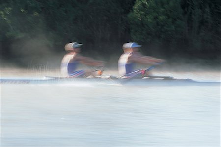 rowing at sunset - Sports Stock Photo - Rights-Managed, Code: 858-03046234