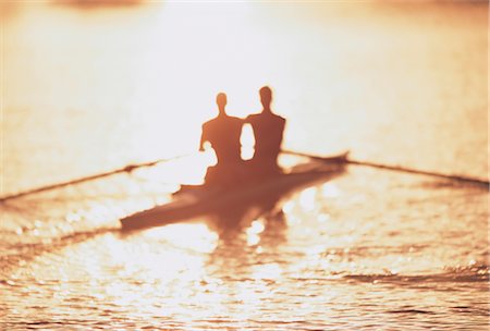 rowing at sunset - Sports Stock Photo - Rights-Managed, Code: 858-03046337