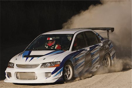 dusty environment - Rally car and clouds of dust Stock Photo - Rights-Managed, Code: 858-03047024