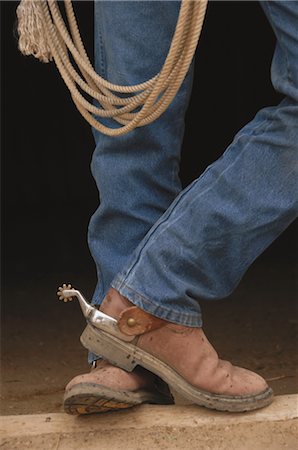 Cowboy Legs Stock Photo - Rights-Managed, Code: 858-03047654