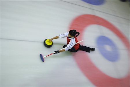 Young Girl Curling Stock Photo - Rights-Managed, Code: 858-03048656