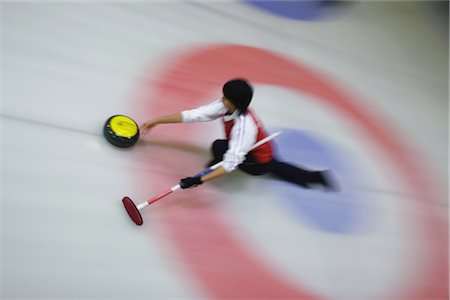 Young Girl Curling Stock Photo - Rights-Managed, Code: 858-03048661